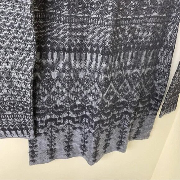 Peruvian Connection 100% Pima Cotton Patterned Knit Long Sleeve Dress SZ SMALL - Picture 8 of 11
